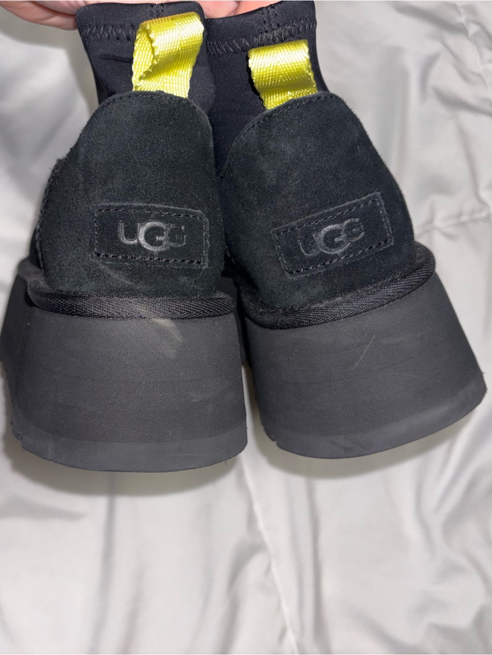 New! UGG Classic Mini Dipper Boots Size 7 Black Suede - Picture 5 of 11
